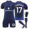 Camisa de futebol infantil do Manchester United 2425 para fora 7 Mount 10 Rashford 18 Casemiro 17 Garnacho