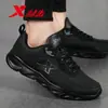 Zapatos de Hombre Xtep 2026 Zapatillas para Correr Zapatos Casuales para Hombre Genuinos Primavera y Otoño Negro Transpirables Zapatos Deportivos Tecnología de Hidrógeno