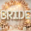 Nuevos globos de letras transfronterizos de 42 pulgadas BRIDE de papel de aluminio decoración de boda de novia decoración de fiesta set de globos al por mayor