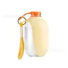 Cuchara de silicona para mascotas para beber, transfronteriza, para gatos y perros, dispensador de agua portátil para exteriores, plegable y fácil de limpiar, suministros para mascotas