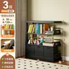 Estante de aço para biblioteca de uso doméstico, estante infantil de vários níveis para sala de estar com prateleiras ajustáveis, rack de armazenamento moderno minimalista