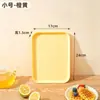 Bandeja Rectangular Nórdica Amarilla para Hogar, Sala de Estar, Comedor, Hotel, Restaurante, Comida Rápida, Plástico Simple, Mesa de Comedor, Estilo Nórdico
