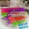 Fabricantes de clips pequeños transparentes de color para pared de fotos DIY, clips pequeños de madera de 2,5 cm y 35 mm, clips de sellado de plástico para ropa.