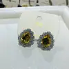 Pendientes Europeos y Americanos de Zirconia Gota de Agua 2025 Nuevo Estilo Popular Pendientes Exquisitos Personalizados Moda Accesible Lujo Pendientes de Gama Alta