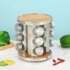 Estante giratorio de cocina para condimentos, de sobremesa, multifuncional, para almacenar botellas de salsa de soja, estante multicapa para condimentos.