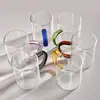 Taza de Vidrio para Agua con Asa de Colores al por Mayor Capacidad Grande Universal Resistente a Altas Temperaturas Taza de Vidrio Taza para Café Leche Té Jugo Taza de Desayuno