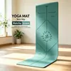 Tapete de yoga de borracha PU transfronteiriço, antiderrapante natural, para uso doméstico, tapete de fitness, 185*68*0.5cm, personalizável, disponível para dropshipping