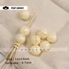Acessórios para Joias DIY Contas Redondas de Resina Contas com Furo Grande Contas Soltas Versátil Decoração de Sapatos Contas Corrente de Celular Feita à Mão