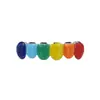Hiohop Europeu e Americano Mais Vendido Esmalte Colorido Superfície Brilhante Dentes Afiados e Dentes Afiados em Forma de Lâmina Grades Dentárias Hip-Hop Atacado Transfronteiriço