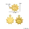 Aço Inoxidável Galvanizado 18K Pingente Pressão de Óleo Lua Sol Estrela Acessórios para Colar Pulseira Brinco DIY Atacado