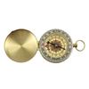 Brújula multifuncional direccional plegable de cobre puro G50 para exteriores, aguja de norte, reloj de bolsillo, mapa, luminosa, chapada en oro