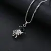 Cadena Versátil de Acero de Titanio Collar de Marca de Moda para Hombres, Colgante de Aleación Estilo Hip-Hop Streetwear, Accesorios de Cadena para Suéter Unisex al por Mayor