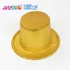 Sombrero de fiesta de alto brillo con polvo de oro fluorescente de PVC multicolor transfronterizo sombrero de polvo de oro actuación de escenario de mascarada personalizado