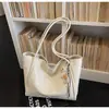 Bolsa de Ombro Versátil Prata 2026 Transfronteiriça Bolsa Feminina Casual para Comércio Exterior Bolsa Tote Grande Capacidade para o Dia a Dia