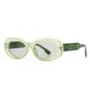 Gafas de Sol Modernas Retro de Marca Grande Europeas y Americanas Estilo Gafas de Sol de Color Tinta Versátiles y Modernas para Mujer Espejos Planos Anti-Luz Azul 9248