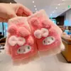 Luvas de Inverno Infantis para Meninos e Meninas, Luvas Quentes de Dedo com Forro de Lã, Luvas de Cinco Dedos com Tampa Reversível para Bebês, Luvas de Escrita para Estudantes, à Prova de Frio