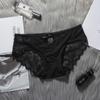 Sobre Amoy New Sexy Lace Malha Underwear Feminino Mid-Cintura Simples Sem Costura Menina Divertida Senhoras Cuecas