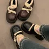 Mocassins Quentes Forrados de Lã com Sola Grossa Pequena para Aumentar a Altura 2025 Outono e Inverno Novo Estilo Velcro Slip-On Sapatos de Algodão e Sapatos de Couro