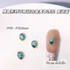 Tendencias de Tiktok y Xiaohongshu Accesorios de Arte de Uñas Redondos Planos de Aleación de Diamante Coloridos Diamantes Brillantes Base Dorada y Plateada Decoraciones para Uñas
