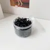 Elásticos Pequenos Pretos Descartáveis para Cabelo, Elásticos de Alta Elasticidade, Borrachinhas para Prender o Cabelo, Argolas de Cabelo para Meninas