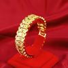 Pulseira de Renda Coração de Pêssego Dourado Areia Vietnamita para Homens Ouro Imitado Venda Direta da Fábrica de Ouro Corrente de Relógio Fornecimento ao Vivo Atacado