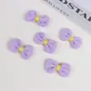 Ins Estilo Coreano Tela Raya Horizontal Flor Pequeña de Cinco Pétalos Accesorios de Lazo Lindos Accesorios para el Cabello de Niños Broches para Zapatos Calcetines