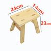Banco pequeño de madera maciza, taburete con respaldo para el hogar, banco de madera, taburete para cambiar zapatos para niños, taburete cuadrado bajo de madera, silla plegable de madera