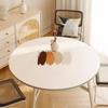 Estilo Silencioso Simples Sem Lavagem À Prova d'Água e Óleo PVC Toalha de Mesa Redonda Sala de Estar Anti-Quente Tapete de Mesa de Jantar Tapete de Mesa de Café Tapete Rotor