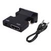 HDTV fêmea para VGA macho para conversor de decodificador de laptop conector hdmi para vga com cabo de áudio