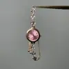 Nova Tendência de Moda Pulseira de Relógio Retrátil, Relógio de Pulso Feminino de Quartzo com Mostrador Pequeno Exquisito, Joia de Mão Versátil de Alto Padrão para o Dia a Dia