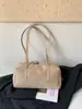 Bolso de Ante Flocado para Mujer 2026 Nuevo Otoño Retro Milaneses para Viajar Solo Hombro Axila Bolso Versátil de Almohada