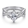 Anillo Oval de Zircón Plata Esterlina para Mujer Nicho de Alta Gama Europeo y Americano Transfronterizo Anillo de Plata 925 Anillo de Zircón