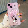 Aplicable a Funda para Teléfono Apple 17PROMAX Transparente Dibujos Animados Pequeño Jade Pequeño Conejo Floral iPhone18 Funda Protectora Anti-caída