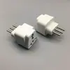 Adaptador de Tomada Padrão Europeu para Tomada do Uruguai/Chile Tomada de Viagem de Três Pinos Embutida
