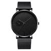 Reloj de pulsera de malla de aleación personalizado para hombre Khorasan, reloj de cuarzo con correa simple y un solo ojo falso, reloj para estudiantes para hombre
