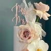 Estilo Ins Transfronteiriço Sr&Sra Amor Proposta de Casamento Inserção de Bolo Acrílico Decoração de Bolo de Casal Atacado