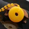 Nueva joyería de estilo étnico con cuentas de imitación de cera de abeja, cadena larga para suéter, accesorios vintage, adornos, collar de puesto para mujer, punto escénico