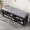 Banco para trocar de sapatos para entrada de casa, com armário de sapatos e banco integrados, sensação de luxo e alta qualidade, sapateira de entrada