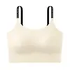 Sujetador Deportivo de Bloques de Color Estilo Hot Girl con Alta Elasticidad, Efecto de Reafirmación y Elevación, Sujetador de Fitness Invisible sin Costuras con Diseño de Espalda Grande en Forma de U