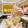 Chaveiro/Pingente de Bolsa Shuibei Ano Novo do Cavalo Ouro Puro Paz e Alegria com Gato da Sorte Dourado Presente para Empresa