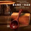 Cuchara grande de estilo japonés para comer fideos de caracol, cuchara de madera para comer, popular en internet, para beber fideos y sopa, cuchara larga para ramen de uso doméstico, cuchara para gachas