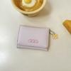 [Biscoito de queijo] manruike porta-cartões feminino fofo carteira criativa curta de três dobras porta-moedas feminino