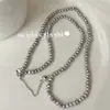 Collar de Perla Gris Irregular de Plata de Ley S925 Ouni Han para Mujer, Elegante y Sofisticado, con Cierre de Tirador, Gargantilla Barroca