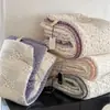 Celing Exports Manta Tejida de Algodón Lavable Oscura Frijol Otoño e Invierno Suave y Cera Nube Tejida Coreana Doble 2
