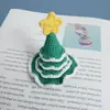 Chapéu Colorido Doce de Princesa Pequeno Adorno de Cabeça, Chapéu de Crochê de Lã Grampo de Cabelo, Adorno de Cabeça Feito à Mão Produto Acabado