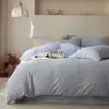 Juego de ropa de cama de cuatro piezas estilo lujo con tema de gato, grado A, terciopelo de leche, con una cálida sábana de terciopelo bordada, una funda de edredón engrosada y una sábana bajera para el invierno