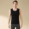Chaleco grueso cálido con forro de polar para hombre, chaleco de borrego de color liso para otoño e invierno, chaleco base de polar con cuello redondo de invierno