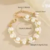 Nuevo Pulsera de Garra de Gato con Perlas de Imitación, Simple, Ligera, Lujosa y de Gama Alta, Moda Nicho Ins, Pulsera Elegante, Venta al por Mayor