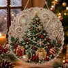 Enfeite de Natal 5D Estilo Amazon com Pérolas e Diamantes, uma decoração de presente de Natal para pendurar