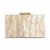 Bolsa de Noite Acrílica Perolada Feminina de Comércio Exterior Transfronteiriço, Bolsa de Mão Clutch de Ombro Único Transversal para Banquete de Casamento